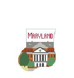 CM406G U of Maryland Kathy Schenkel Designs 4 x 4 Mini Sock 18 Mesh