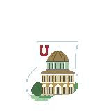 CM407T Union College, Nott Building, N 4 x4 18 Mesh Mini Sock Kathy Schenkel Designs