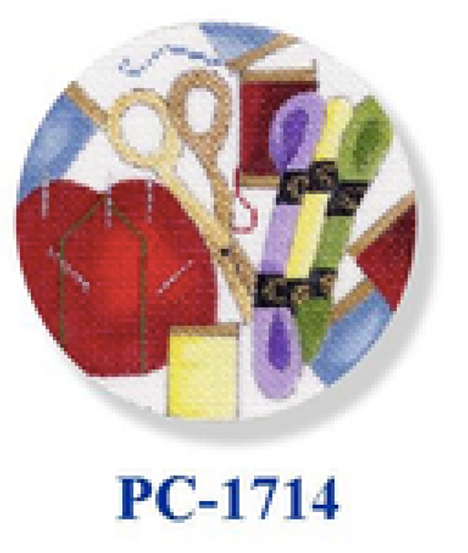 PC-1714 Sewing Needs 18 Mesh 4"  Pin Cushion CBK Bettieray Designs