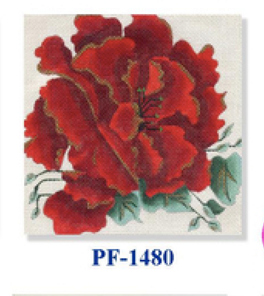 PF-1480 Red Poppy 18 Mesh  8" Flowers CBK Bettieray Designs