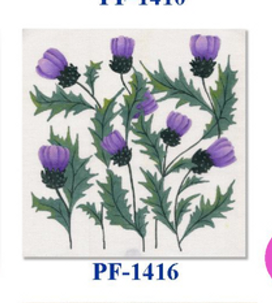 PF-1416 Thistle 13 Mesh 12" Flowers CBK Bettieray Designs