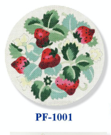 PF-1001 Strawberries 18 Mesh 8"Flowers CBK Bettieray Designs