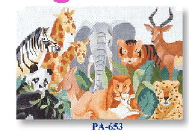 PA-653 Jungle Animals 18 12 x 9" CBK Bettieray Designs