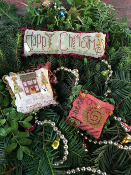 Christmas Trifles Merry Christmas: 97 x 26, Ornament: 31 x 33, House: 40 x 39 Shepherd's Bush 14-2678