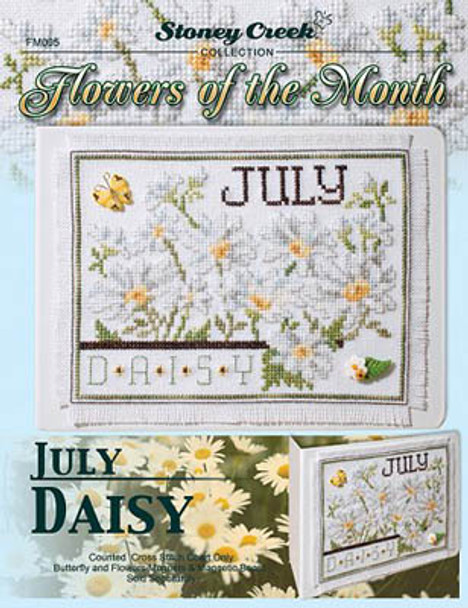 Flowers Of The Month-July Daisy 91w x 66h Stoney Creek Collection 15-1952