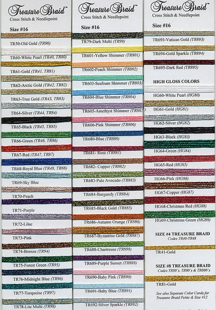 Treasure Braid Size 8 High Gloss HG85 Red