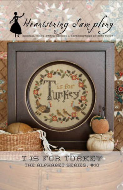 T Is For Turkey 80w x 80h by Heartstring Samplery 19-2448 YT