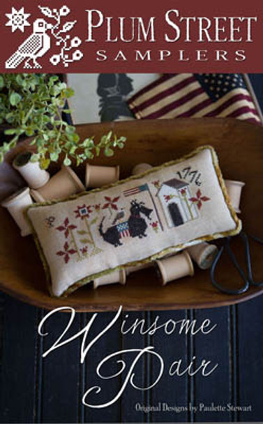 Winsome Pair 102w x 35h Plum Street Samplers 15-1599