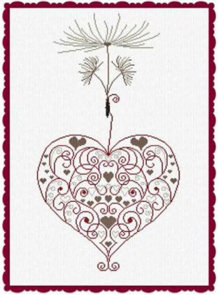 AAN363 Think Less, Love More Alessandra Adelaide Needleworks Counted Cross Stitch Pattern