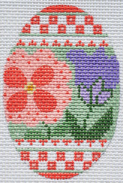 CH-167 Flower Egg 2 ¼ x 3 ¼ 18 Mesh Danji Designs CH Designs