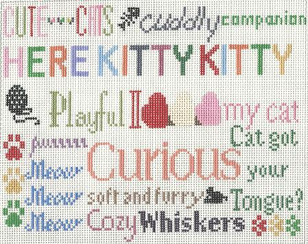 CC727 Here Kitty Kitty 11.5X11.5 13 Mesh Cooper Oaks Designs