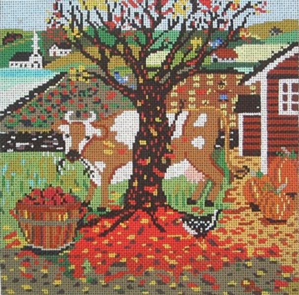 MML923 Autumn (Cow) 10X10  13 Mesh Cooper Oaks Designsn