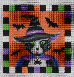 HW04 Mrs. Cat 3.75 Sq 18 Mesh Pepperberry Designs