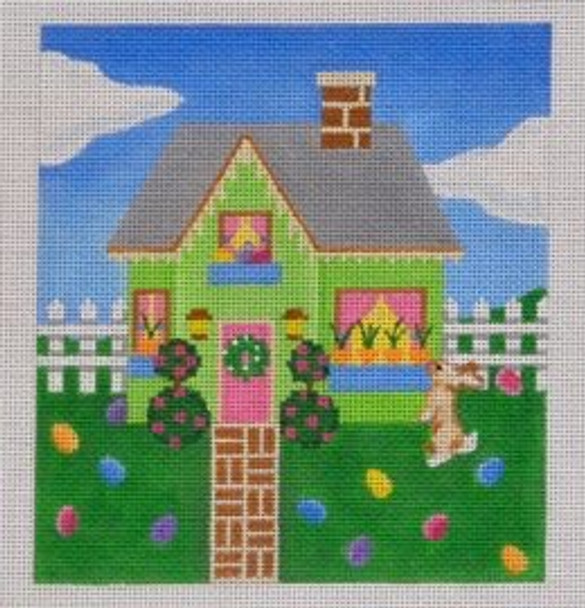 HH03 Easter Holiday House 5.5 x 6 18 Mesh Pepperberry Designs 