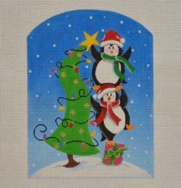 NP01 North Pole Penguins 6 x 8 18 Mesh Pepperberry Designs