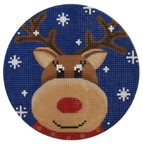 RN01 Reindeer Blue Snowflake 4 Dia. 18 Mesh Pepperberry Designs 
