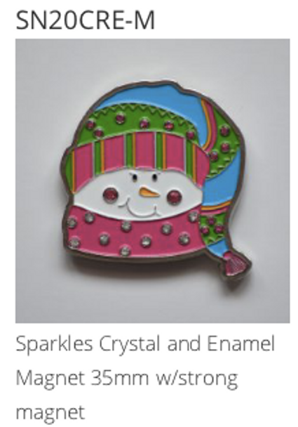 SN20CRE-M Sparkles Crystal/Enam Mag  Pepperberry Designs