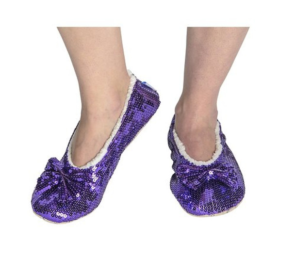 Purple Passion Size Large-Shoe Size 9/10 Snoozie