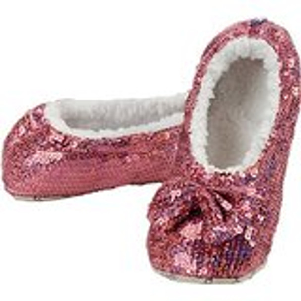 Rose Size Medium-Shoe Size 7/8  Snoozie Bling Collection Sparkle