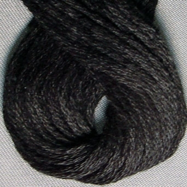 VAS121 Black Cotton Floss 6Ply Skein Solid Valdani