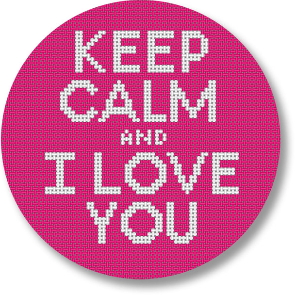 EG-XO 32 Keep Calm & I Love You 18 4" Rnd.18 Mesh Eddie & Ginger 