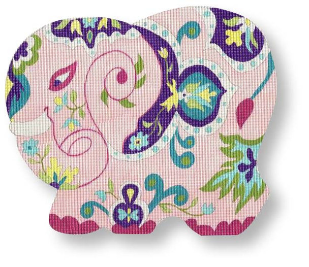 P211 Elephant - Shapey 14.25 x 12.5”  12 mesh Eddie & Ginger