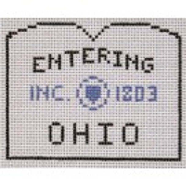 SS04a Ohio Sign  3/25 x 2.5" 18 mesh Eddie & Ginger