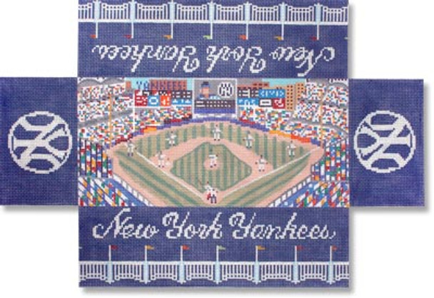 MBM-BC77 Yankees 18 Mesh 13.5 x 9”  Brick Cover  Melinda B. McAra