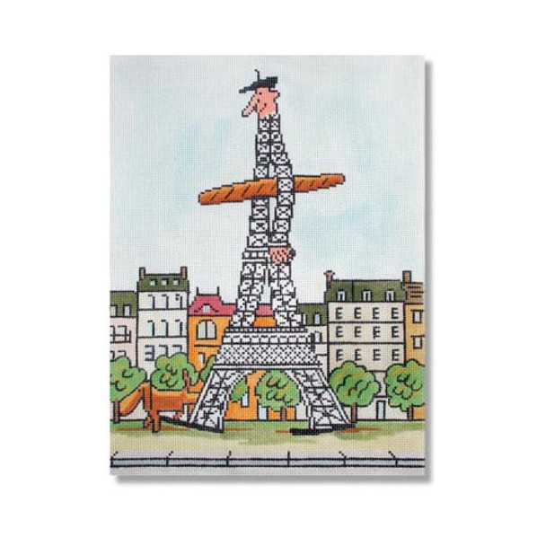 MBM-PL79 Hello Paris 18 Mesh 7.75 x 10.25" Melinda B. McAra