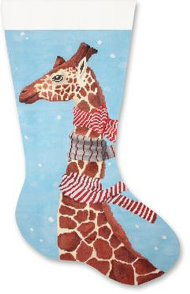 SC-XM 07 Giraffe with Scarves 20.5  13 Mesh Stocking Scott Church Creative