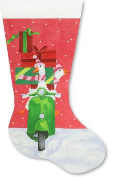 SC-XM 05 Scooter Geese Shopping 20.5 13 Mesh Stocking Scott Church Creative