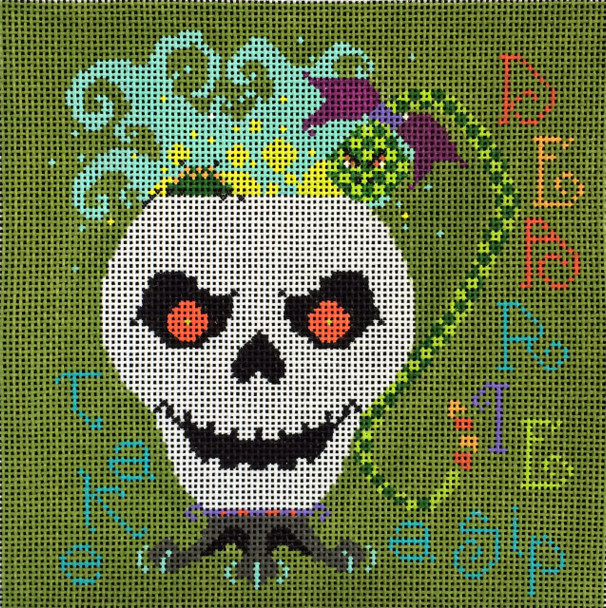 VH3676 Witch's Brew 5 3/4 x 6", 18 ct. Cross-Eyed Cricket Designs