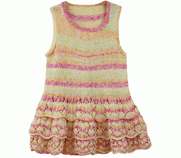 P-J-127 Jojoland Knitting Pattern DAFFODIL Dress