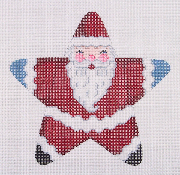 BB 0101	Star Santa / Red 5.5" x 6" 18 Mesh Burnett And Bradley