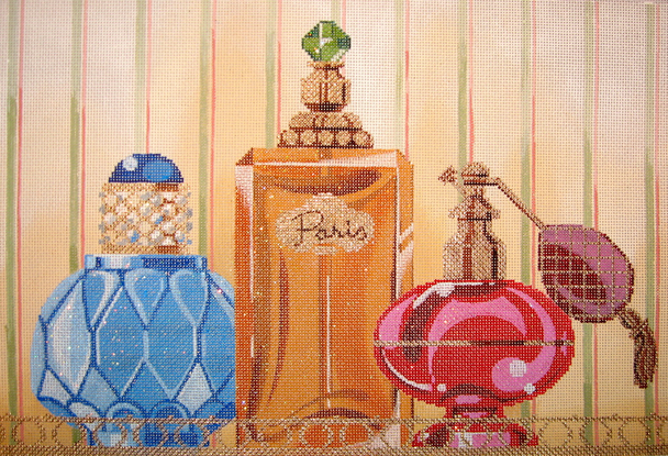 LL150T13 Perfume Bottles on Tray - 13 Mesh	13.25x9	Labors Of Love