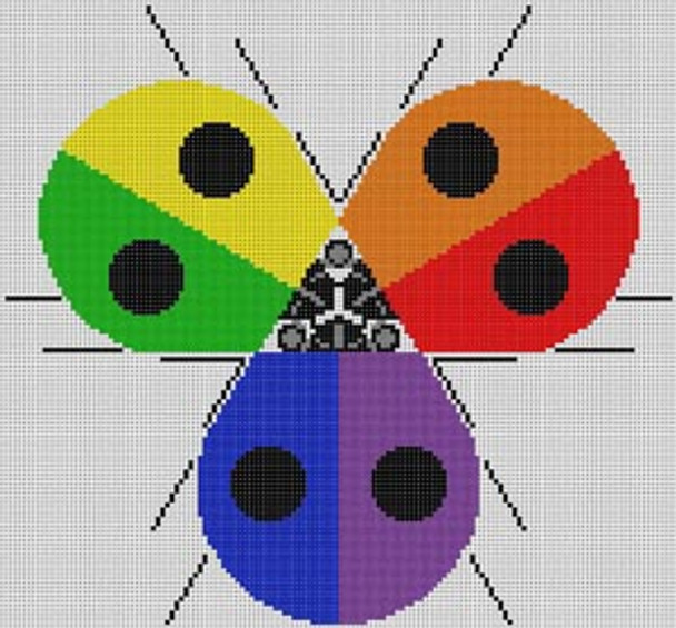 Ladybug Rainbow HC-L161 Charley Harper 18 Mesh 8 x 7 1/2