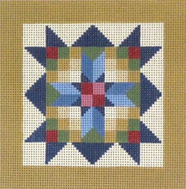 #NM-011 SCOTCH STITCH SAMPLER 5-5/8” square with Stitch Guide) 13 Mesh Designs by Needle Me Needle Crossings
