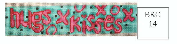 BRC14	Hugs & Kisses	 Cheryl Schaeffer And Annie Lee Designs 18 Mesh Bracelet