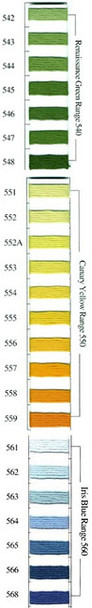 Needlepoint Inc. Silk Skein #543 Renaissance Green Range