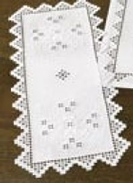 631701 Permin Kit Table runner 12" x 29" ; Hardanger; 22ct