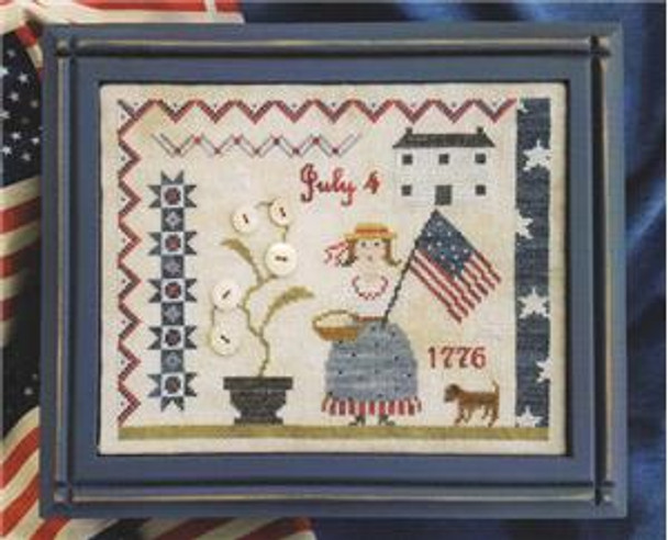 Fourth Of July Picnic 130w x 100h Samplers Not Forgotten 16-1717