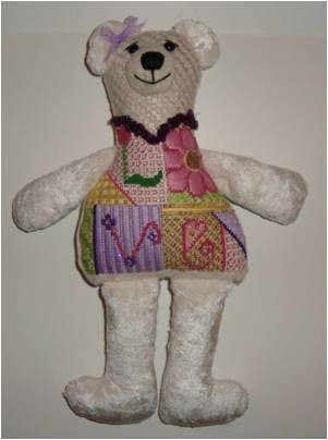 3D Cuddles Bear 10” x 5” 18 Mesh Sew Much Fun