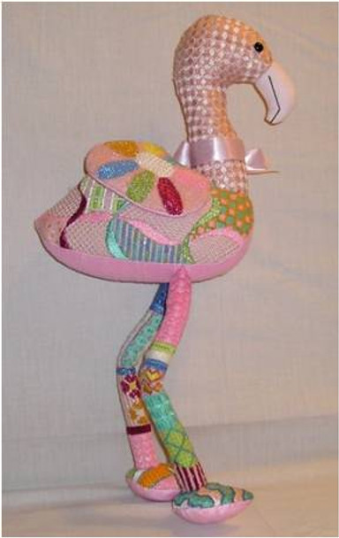 3D Farrah Flamingo 17” x 6” 18 Mesh Sew Much Fun 