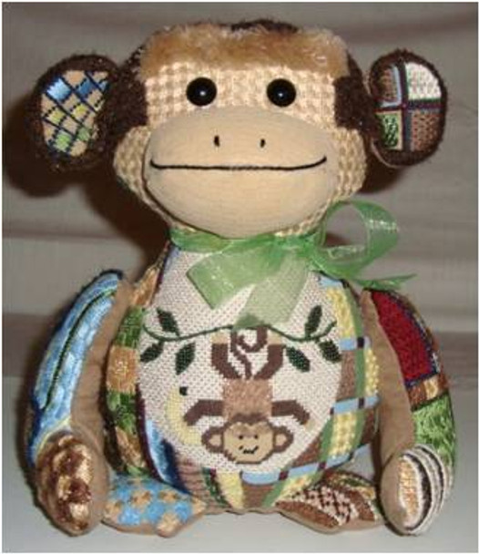 3D Manny Monkey 8.5” x 7”	18 Mesh Sew Much Fun 