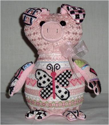 3D Petunia Pig	8.5” x 7”	18 Mesh Sew Much Fun 