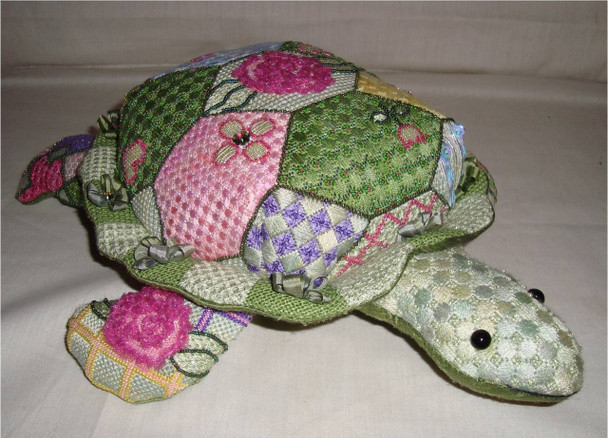 3D Tabitha Turtle 4” x 14” 18 Mesh Sew Much Fun