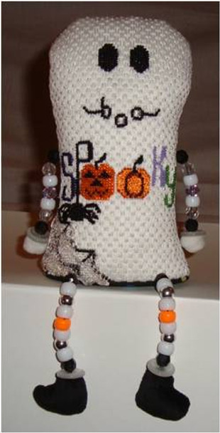 Halloween Ghost 6” x 4.5” 18 Mesh Sew Much Fun