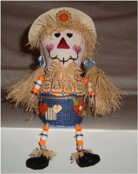 THANKSGIVING Scarecrow Girl	7” x 4” 18 Mesh Sew Much Fun