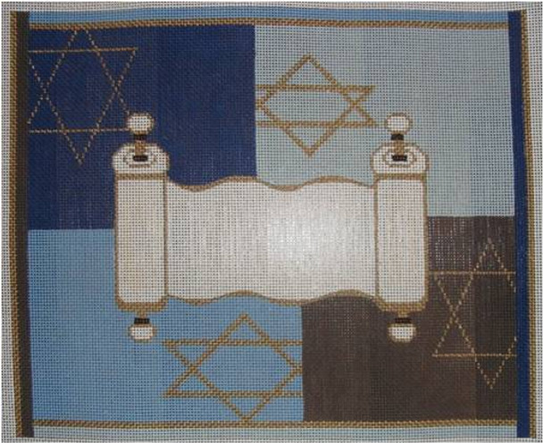 Judaica Tallis Bag Torah 13” x 10.5”  18 Mesh Sew Much Fun