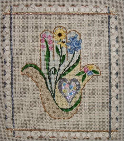 Hamsa Garden 9” x 8” 18 Mesh Sew Much Fun